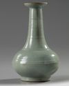 A Chinese celadon-glazed bottle vase