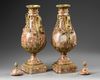 A PAIR OF MARBLE CASSOLETTES, FRANCE 19TH CENTURY