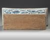 A CHINESE RECTANGULAR BLUE AND WHITE PILLOW, QING DYNASTY (1644-1911)