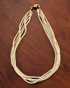 A SCHOEFFEL PEARL NECKLACE WITH 5 STRANDS AND AN 18 CARAT LOCK