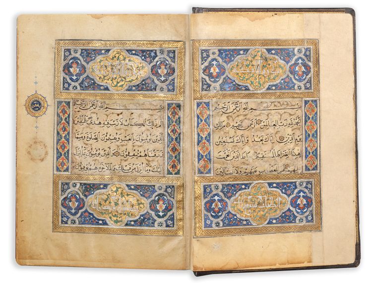 AN ILLUMINATED QURAN,  BAGHDAD, QARA QUYUNLU DYNASTY, DATED  870 AH/1465 AD