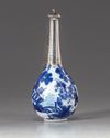 A LOT OF A CHINESE BLUE AND WHITE ROSEWATER SPRINKLER, A STEM BEAKER AND SUGAR POT, KANGXI PERIOD (1662-1722)