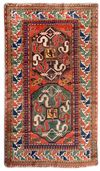 A CAUCASIAN RUG, WOLKENBAND KHNDZORESK KAZAK, FIRST QUARTER 20TH CENTURY