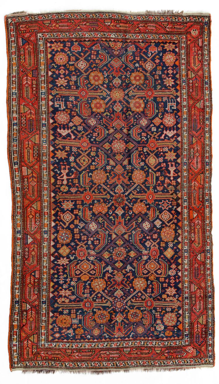 A MALAYER RUG, 19TH CENTURY