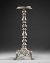 A KHORASAN COMPOSITE BRONZE LAMP STAND, PERSIA, 12TH CENTURY