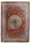 A SILK GHOM CARPET