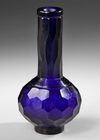 CHINESE BLUE PEKING GLASS VASE, 20TH CENTURY