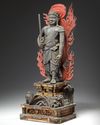 A JAPANESE WOODEN FUDO MYO-O (ACALANATHA0