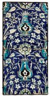 A PAIR OF DAMASCUS POTTERY TILES, SYRIA, 16TH-17TH CENTURY