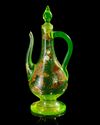 A BOHEMIAN GLASS ROSEWATER EWER, MADE FOR THE ISLAMIC MARKET, EARLY 19TH CENTURY