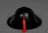 A BLACK LACQUER BAJÔ JINGASA 馬上陣笠 (HORSEBACK SAMURAI HAT)