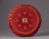 A Chinese lacquer dish