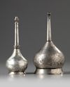 Two Islamic silver sprinklers