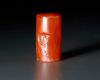 A GRECO PERSIAN AGATE CYLINDER SEAL WITH A MAN AND WINGED BULL, CIRCA 520-440 B.C.