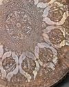 A LARGE PERSIAN BRONZE TRAY, ZAND DYNASTY,1800