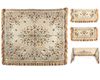 AN OTTOMAN EMBROIDERED BEDSHEET AND ACCESSORIES, 19TH-20TH CENTURY