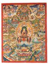 A THANGKA OF THE LIFE OF THE BUDDHA, TIBET, 20TH CENTURY
