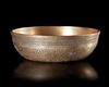 A PERSIAN GILT BRONZE MAGIC BOWL, QAJAR 19TH CENTURY