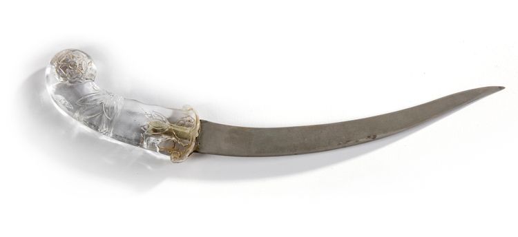 A MUGHAL DAGGER WITH ROCK CRYSTAL HILT, INDIA, 17TH-18TH CENTURY