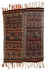 AN ANTIQUE PERSIAN SHAHSEVAN SOUMAK WEAVE KILIM