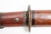 An O-tanto in unique shibuichi kanagu Koshirae