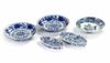 Three Chinese  blue and white dishes