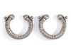 A PAIR OF AFGHAN SILVER BRACELETS, EARLY 20TH CENTURY