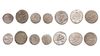 QAJAR, MUHAMMAD SHAH AND NASIR AL-DIN SHAH, SEVEN SILVER COINS, DATED