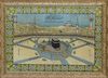 A PRINTED VIEW OF AL-MASJID AL-HARAM IN MECCA, EARLY 20TH CENTURY
