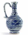 A Chinese blue and white ewer