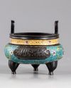 A Chinese cloisonné tripod censer for the Islamic market