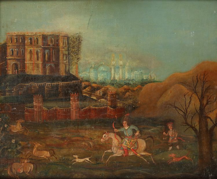 The deer hunt in the castle park