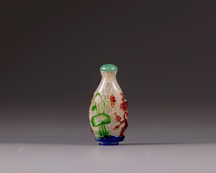 A Chinese glass snuff-bottle