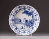 A Chinese blue and white dish