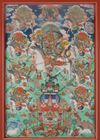 A Mongolian thangkha depicting the Gra-lah gods