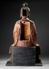 A LARGE WOODEN FIGURE, CHINA, MING PERIOD (1368–1644)