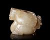 A CHINESE JADE JAR OF A WINGED MAN, WESTERN HAN DYNASTY  (206 BC–9 AD)