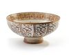 A KASHAN LUSTRE POTTERY BOWL, PERSIA, 12TH-13TH CENTURY