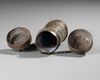 A SILVER AND COPPER INLAID SCROLL HOLDER, PERSIA, 19TH CENTURY