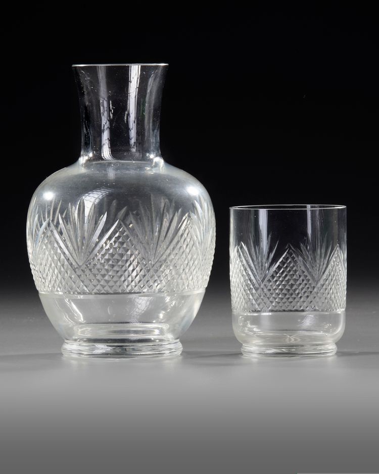 A FRENCH CRYSTAL 'NIGHT SET', 19TH CENTURY