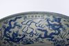 A LARGE CHINESE BLUE AND WHITE DRAGONS DISH, MING DYNASTY (1368-1644) OR LATER