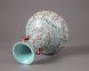 A claire-de-lune ground famille rose vase