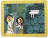 A MINIATURE, KRISHNA AND RADHA IN A GARDEN, 19TH-20TH CENTURY