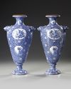 A PAIR OF GERMAN PORCELAIN VASES, CIRCA 1930