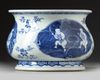 A Chinese blue and white censer