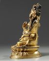 A Chinese gilt bronze figure of Tara