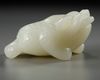 A GROUP OF CHINESE WHITE AND PALE CELADON JADE MYTHICAL BEAST CARVINGS, 20TH CENTURY