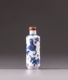 A Chinese blue and white snuff bottle