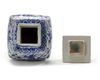 A. CHINESE BLUE AND WHITE FACETED DRAGON JAR WITH COVER, MING DYNASTY (1368-1644)