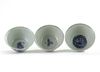 Three Chinese blue and white 'floral' bowls
